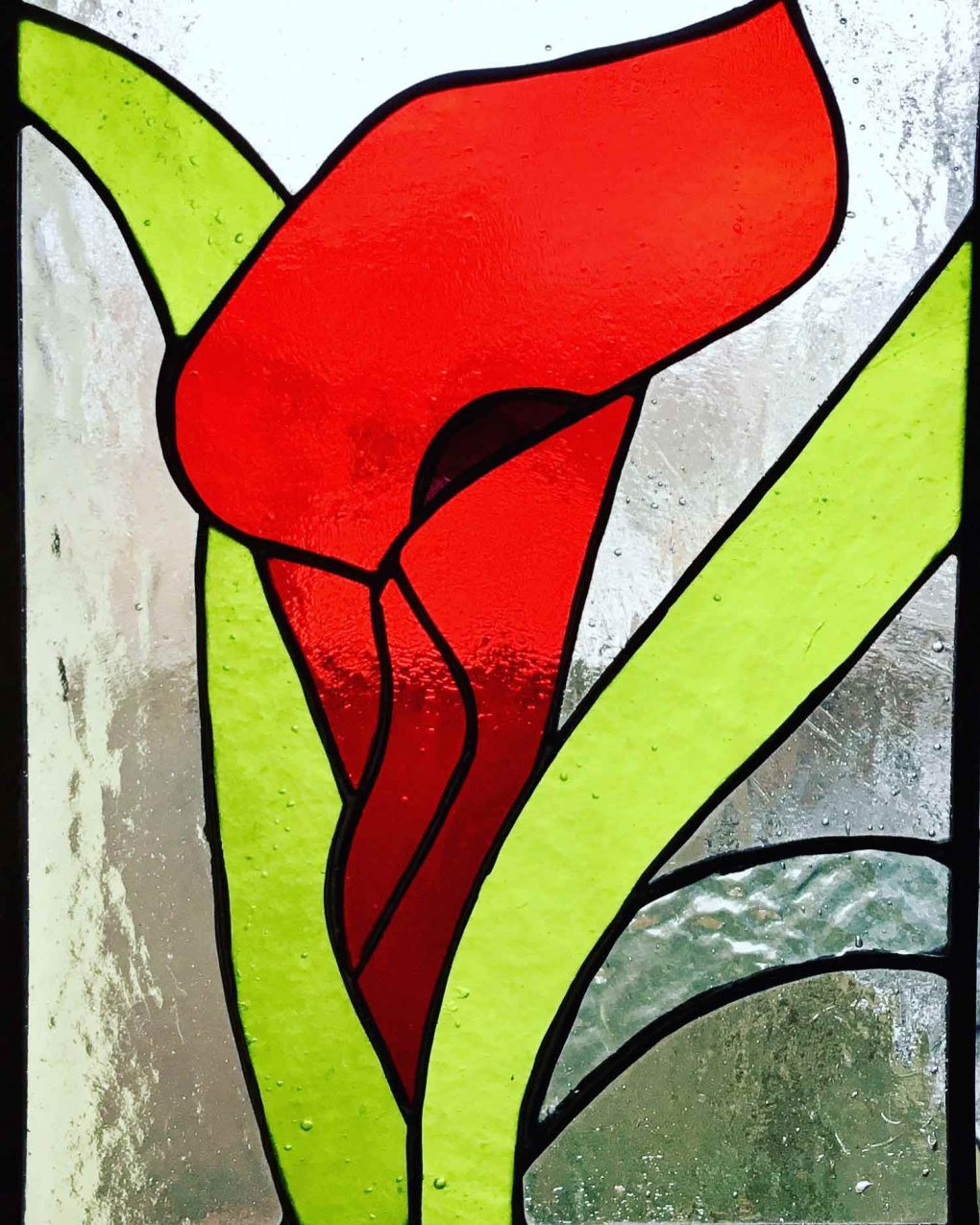 Donna Karl, Stained Glass, flower