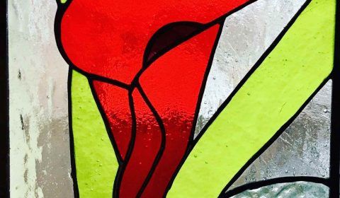 Donna Karl, Stained Glass, flower