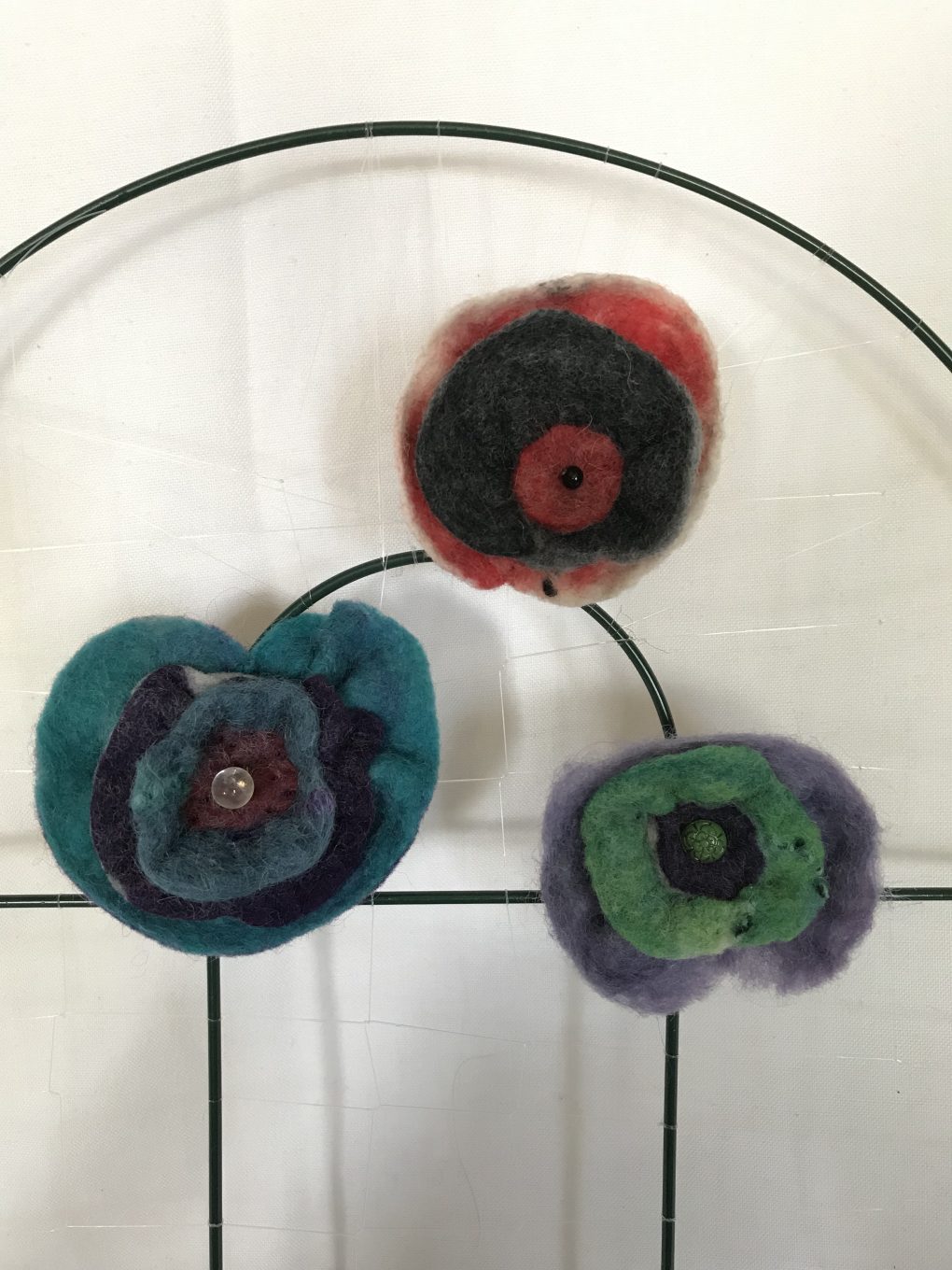 Susan Tornheim flower pins