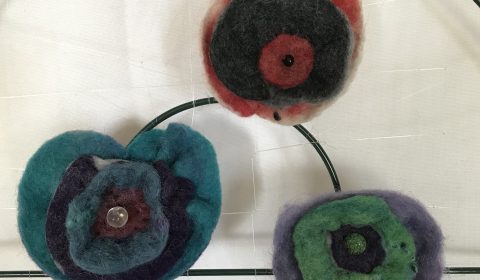 Susan Tornheim flower pins