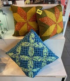 Quilted pillows - machine washable poly fiberfil - $40 - $55
