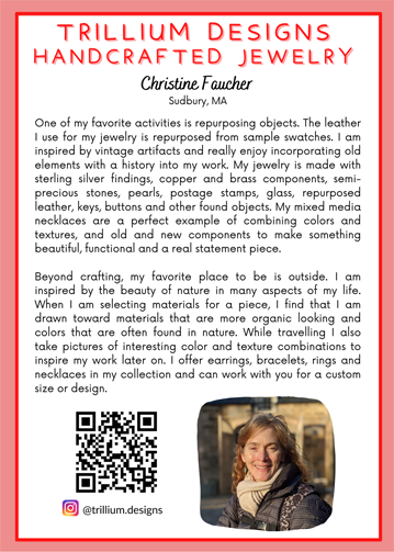 Christine Faucher, artist of the month
