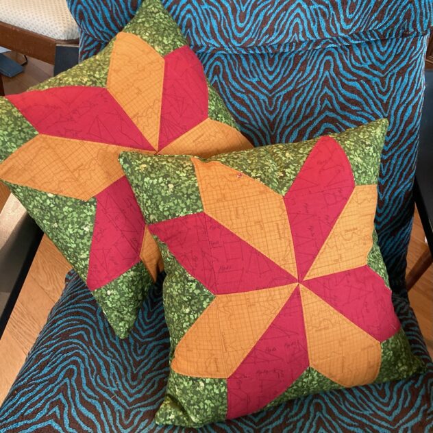 Jan Willett quilted pillows