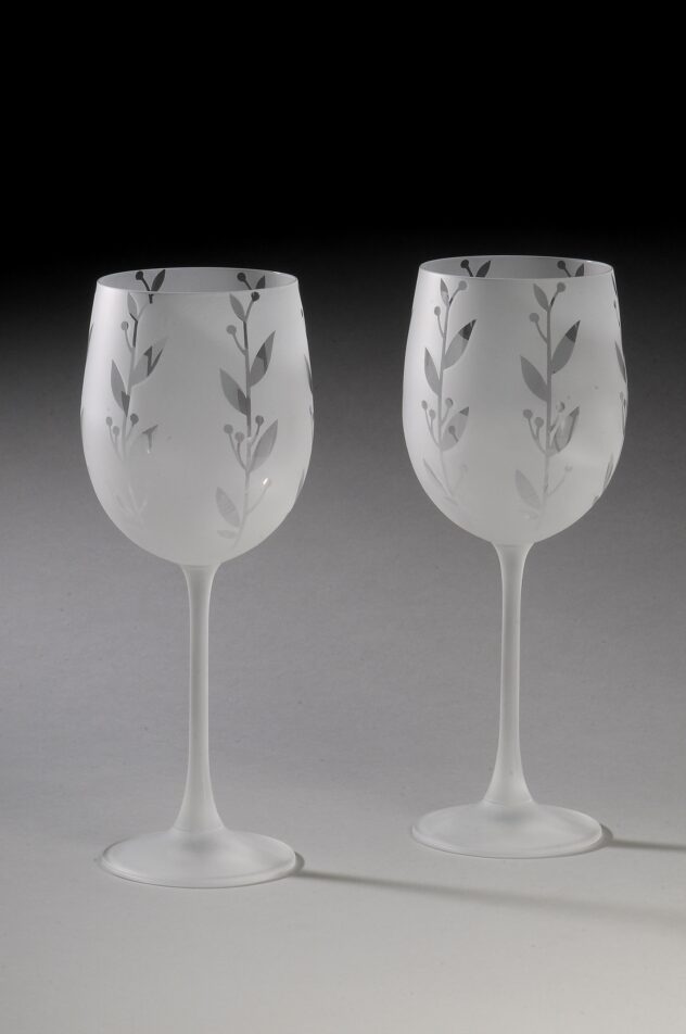Lora Kudisch Etched Goblets