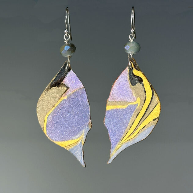 Sholeh Regna Reversible Marbled Birch Earrings