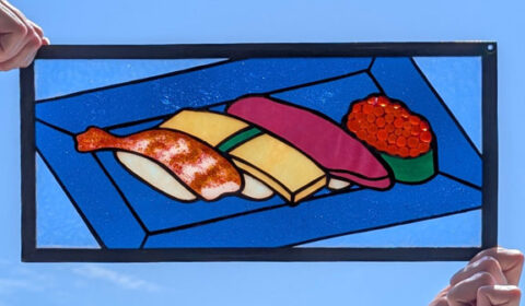 Jackie Fazekas, Stained Glass, Sushi
