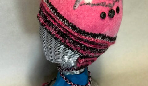 Susan Tornheim Felted Hat; Pink Peruvian Cap