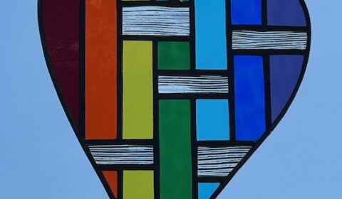 Christine McCarthy, Stained Glass, Patch Heart
